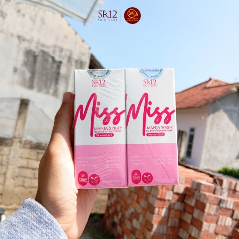Manja Miss Wash & Spray SR12/Sabun Miss V/Spray Miss V/Pengilang bau Miss V/Mencegah Keputihan