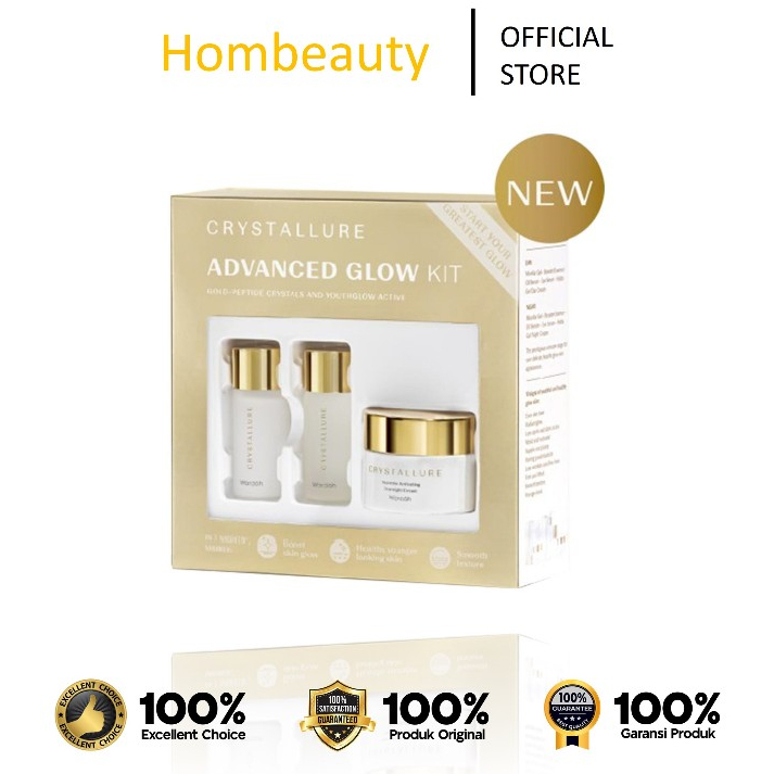 Crystallure Advanced Glow Kit (Produk antiaging untuk kulit glowing)