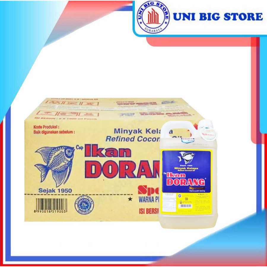 

Minyak Goreng Ikan Dorang Spesial 5 Liter x 4 pcs DUS