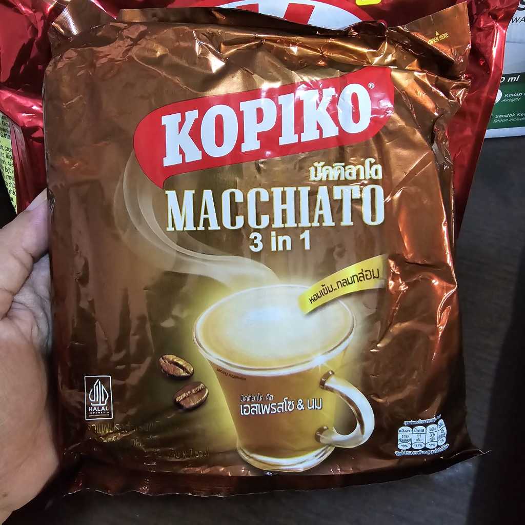 

Minuman kopi*o macchiato 3 in 1