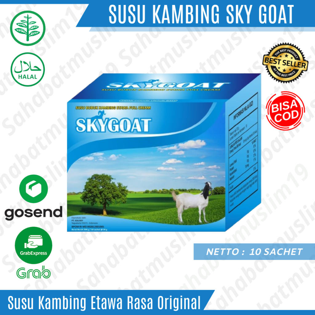 

SKY GOAT Susu Kambing Etawa Bubuk Rasa Original Isi 10 Sachet