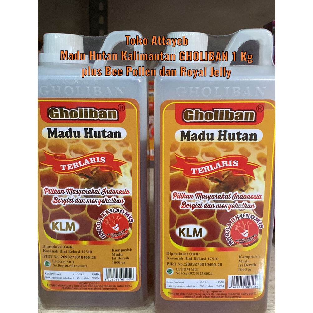 

KODE PRODUK GZLYB3553 Madu Hutan Gholiban 1kg Madu Kalimantan Mengandung Beepollen Royal Jelly
