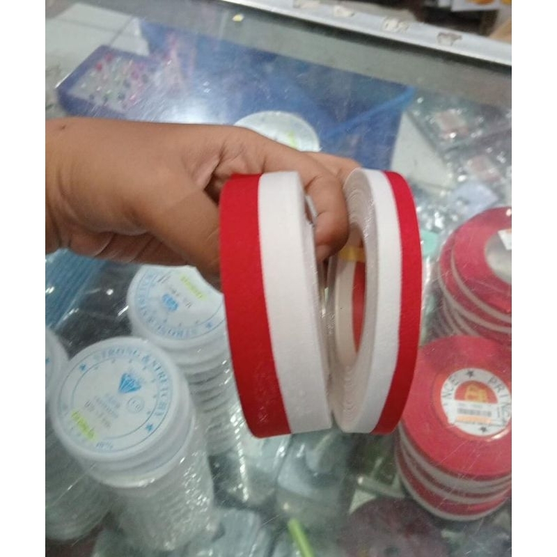 

Tali Pita Merah Putih || Kain Tali Pita Merah Putih || Pita Bendera Agustus