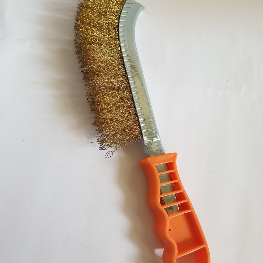 Sikat golok kuningan gagang Fiber