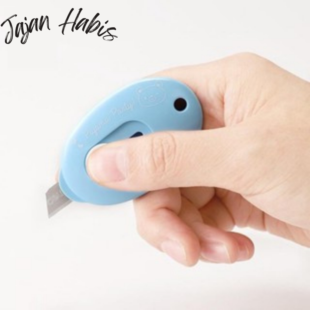 

JABIS Cutter Mini Portable Bentuk Oval Mini Cutter Polos Travel Kit Pemotong Kertas Paper Cutter Lucu Bentuk Awan Warna Pastel Untuk Unboxing Paket