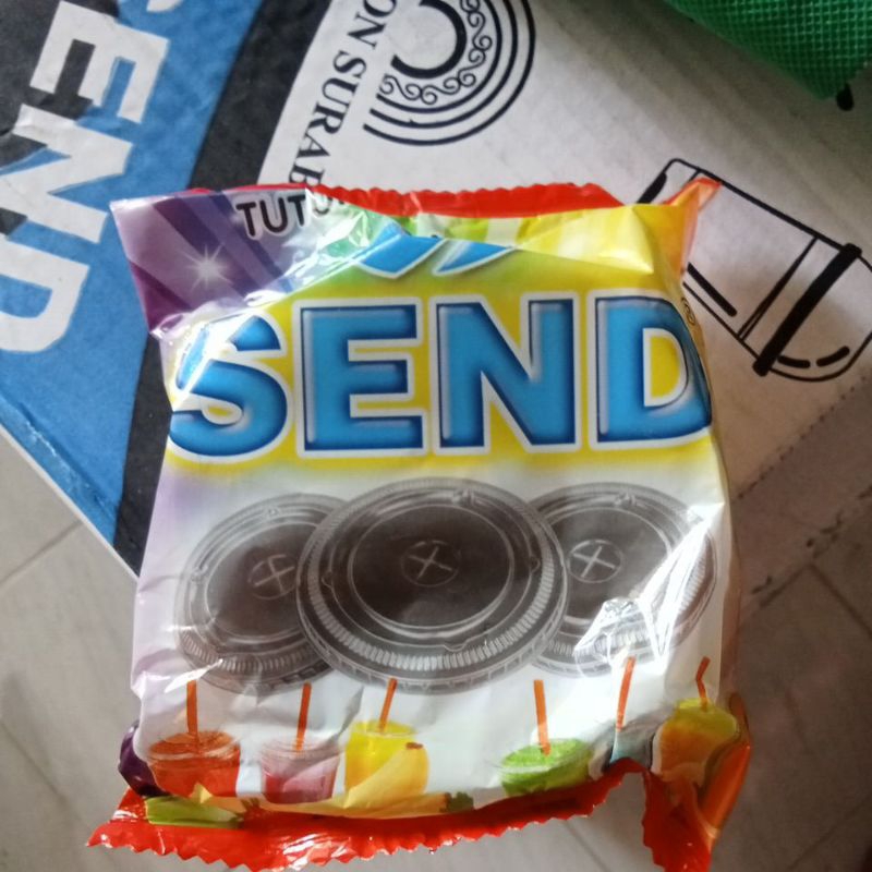 tutup gelas pop ice plastik oz isi 50