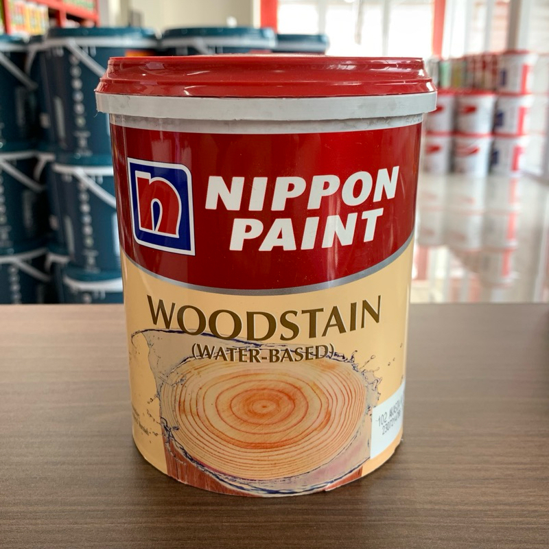 NIPPON WOODSTAIN 1L | POLITUR KAYU WATERBASED