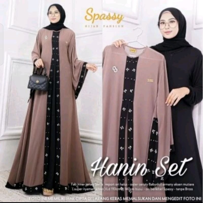 GR HANIN RAVINA SET ANGOLLA SET FASHION MUSLIM BAJU LEBARAN GAMIS TERBARU