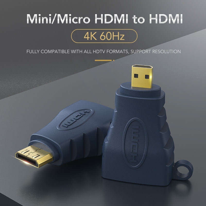 Adapter HDMI to HDMI Mini Type C & Micro HDMI Type D Cabletime