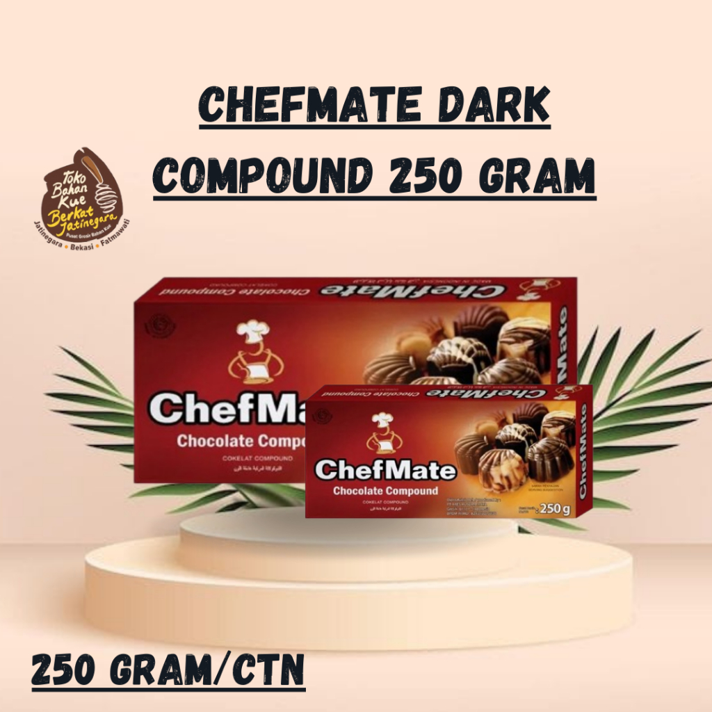 

CHEFMATE BLOK DARK 250 GRAM / COKLAT CHEFMATE COMPOUND / CTN