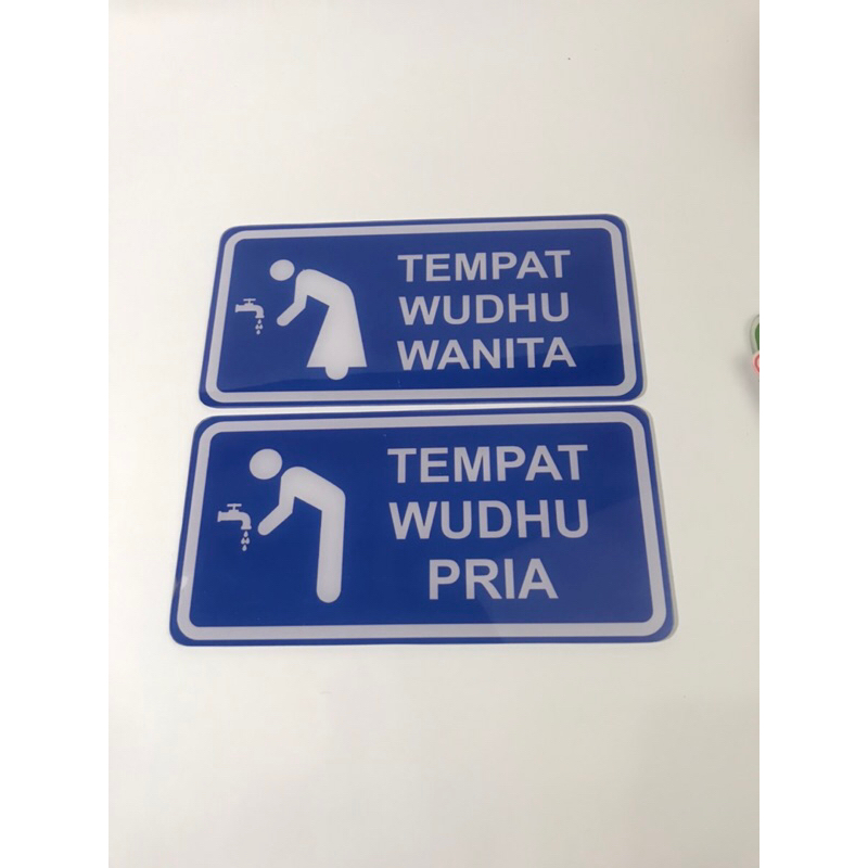 

Papan Acrylic Tempat Wudhu Pria & Wanita 1 Sisi