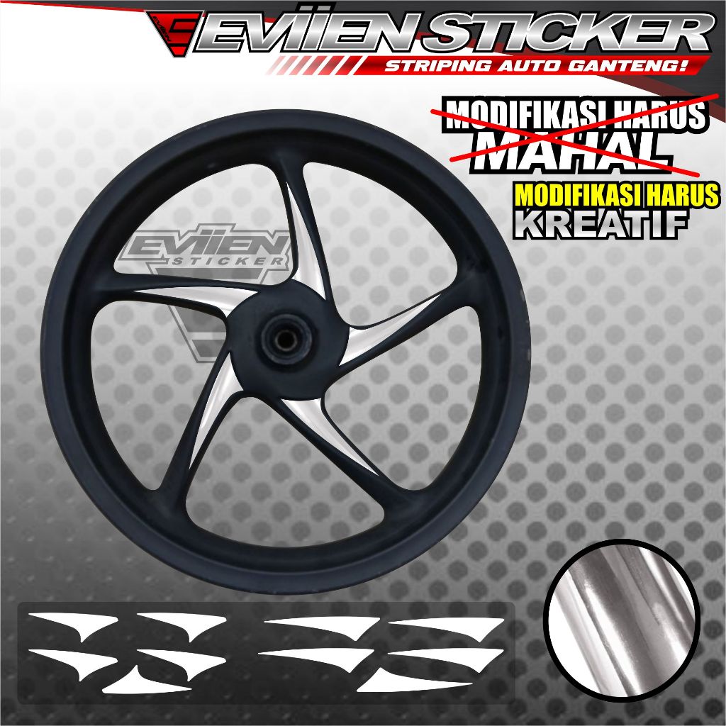 STICKER STIKER VELG MOTOR HONDA OLD VARIO KZR/BEAT KARBU/ BEAT FI/VARIO KARBU