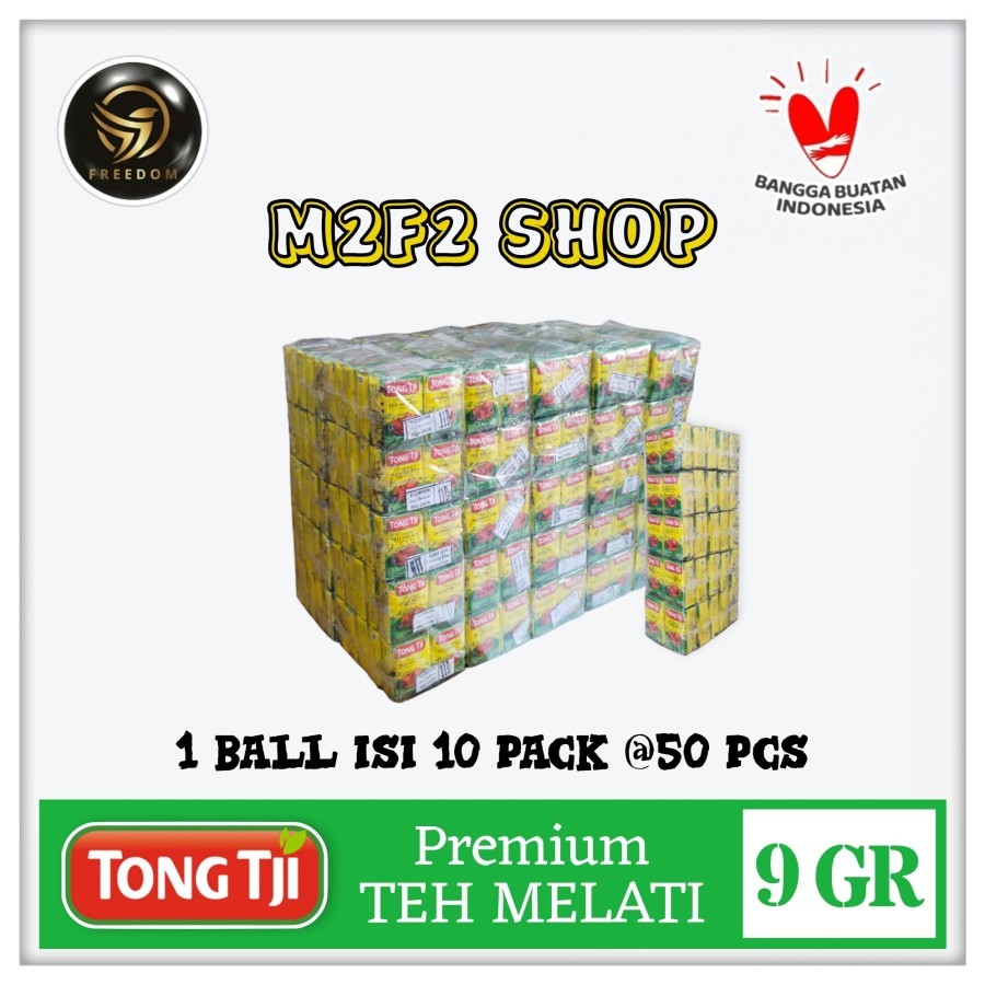 

Tong Tji PREMIUM Jasmine Tea | Teh Bubuk Melati - 9 gr (Kemasan 1 Ball)