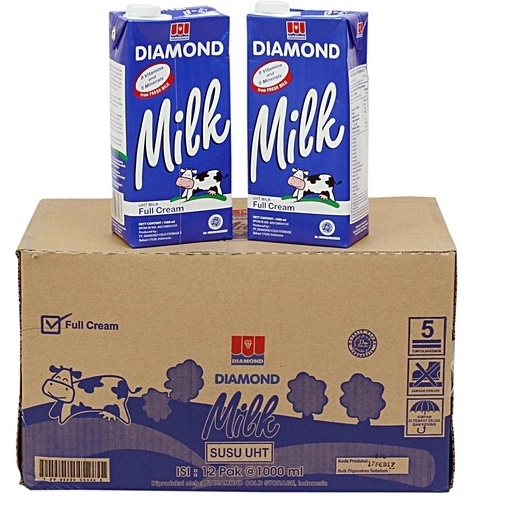 

KODE PRODUK 89KJZ684 Diamond Susu UHT Full Cream 1ml x 12 pcs 1 DUS ED OKT 224