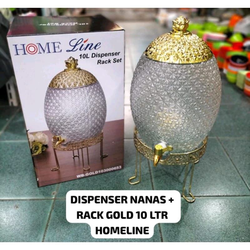 Dispenser Kaca Nanas 10 Liter HomeLine