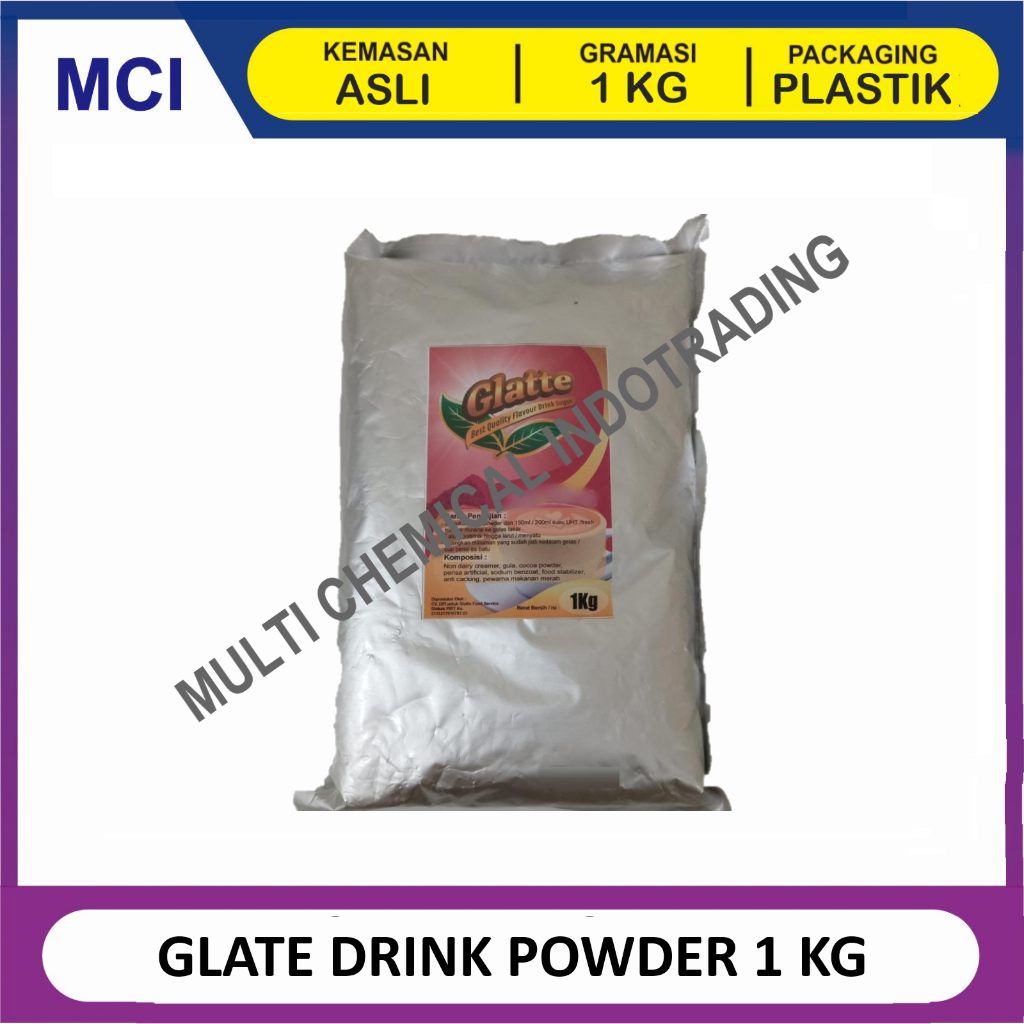 

GLATE DRINK POWDER BUBUK MINUMAN 1 KG / BUBUK MINUMAN INSTAN