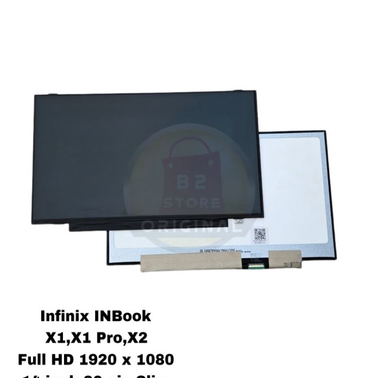 Layar Lcd Laptop Infinix INBook X1X1 Pro  X2 i3 i5 i7 14inch Soket 3pin Full HD IPS