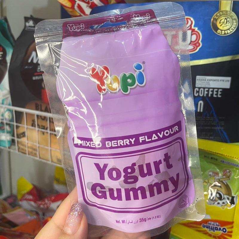 

Permen Yupi Yogurt Gummy Mixed Berry Flavour Original Thailand Halal 35gr