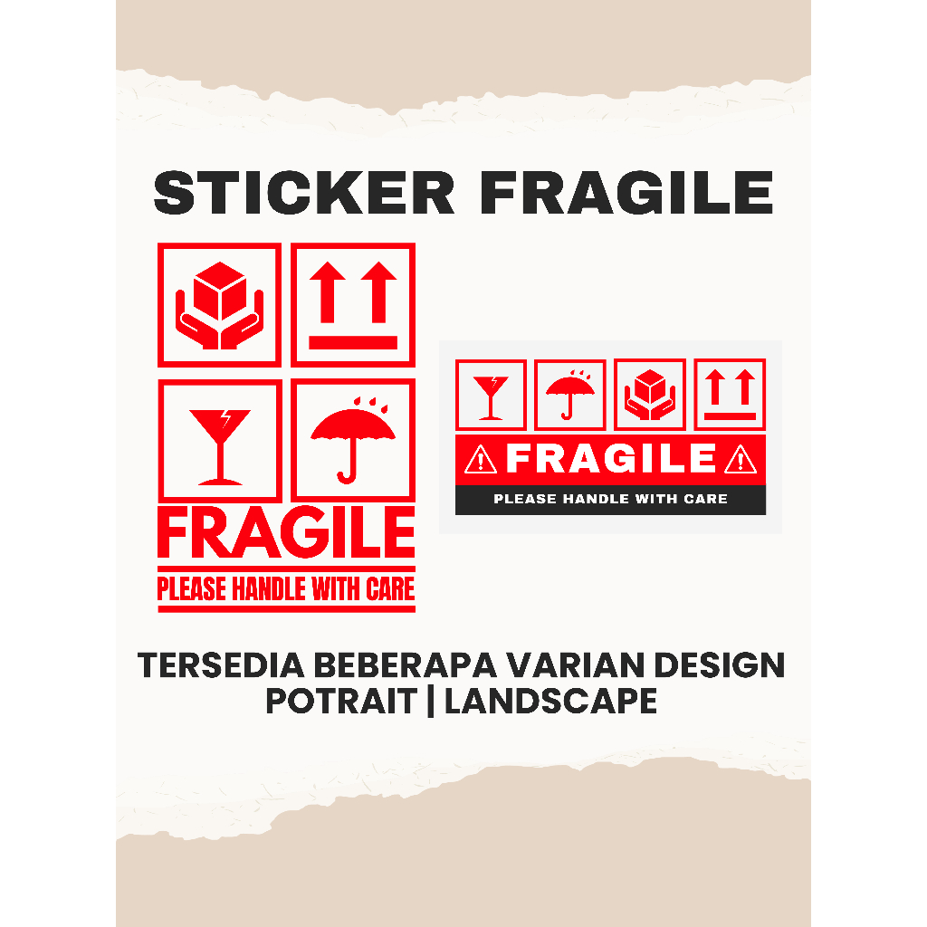 

Sticker Label Fragile Hati Hati /Jangan Dibanting | Stiker Fragile / Stiker Jangan Dibanting | Sticker Fragile