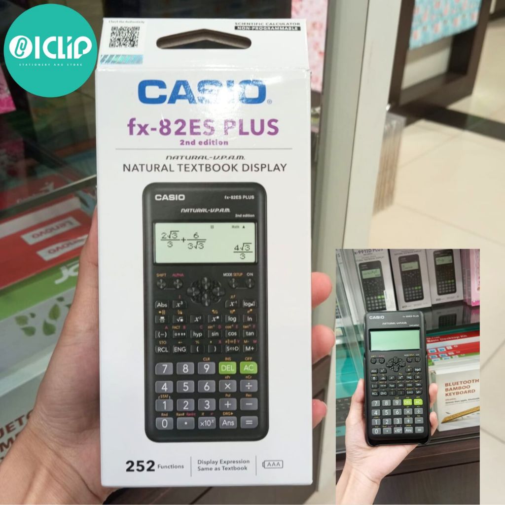 

Calculator Casio CASIO FX-991ES Plus2 - KALKULATOR Sekolah/Kerja- Scientific/Saintifik - 417 fungsi (ORIGINAL)