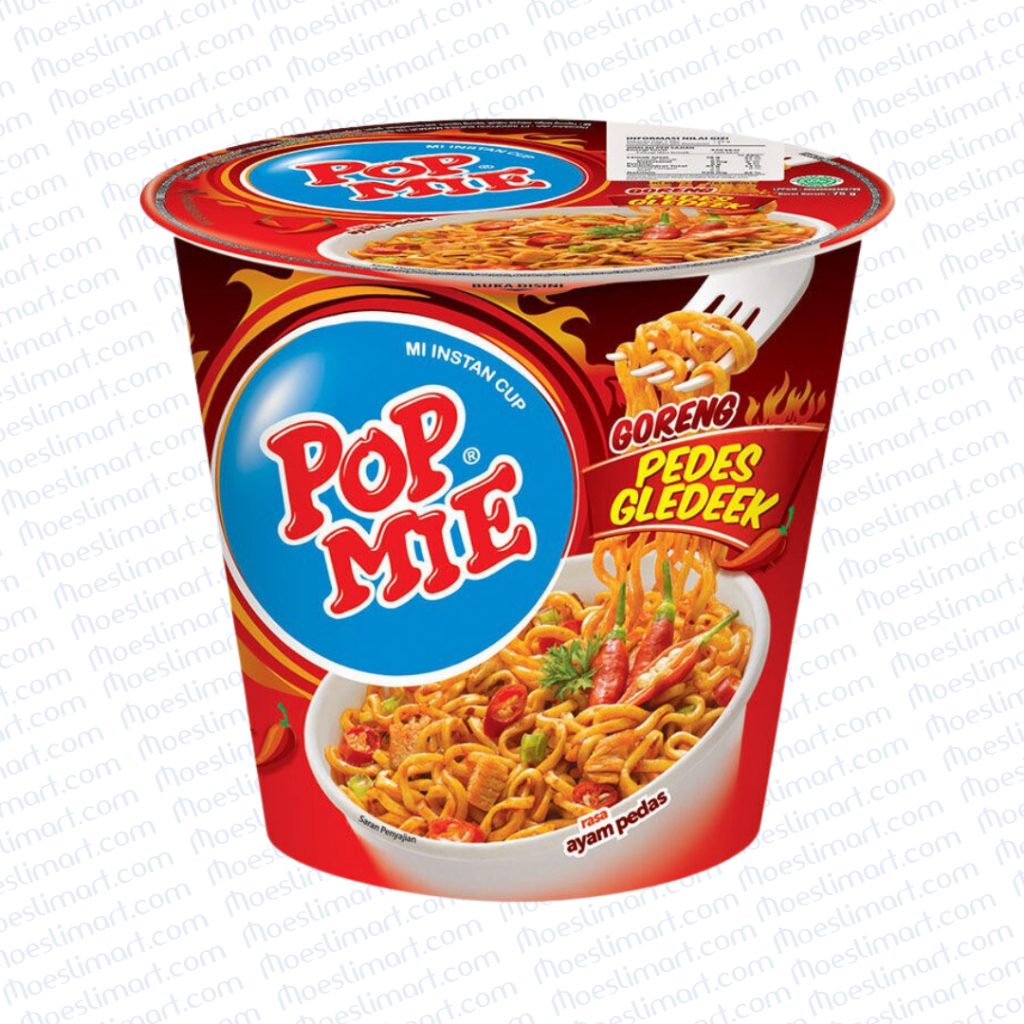 

Pop Mie Pedas Gledeek Rasa Ayam Pedas 75 g