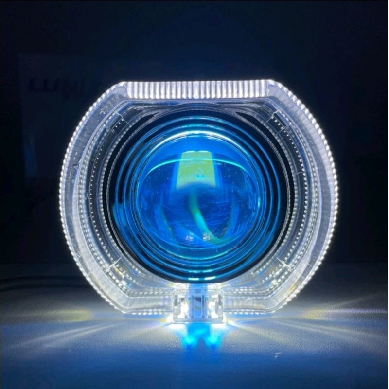 PROJECTOR BILED LAMPU LED BILED 2.5 inci P30 PRO BLUE LENSA 55 WATT LUMINOUS FLUX 12000LM