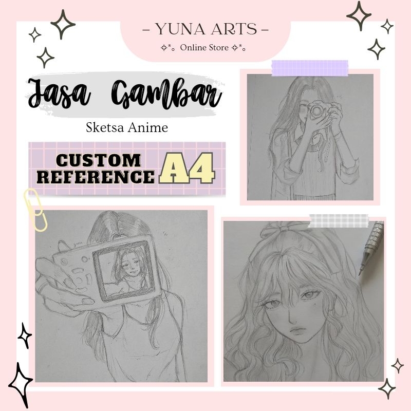 

Art Commissions (Anime Sketch) A4