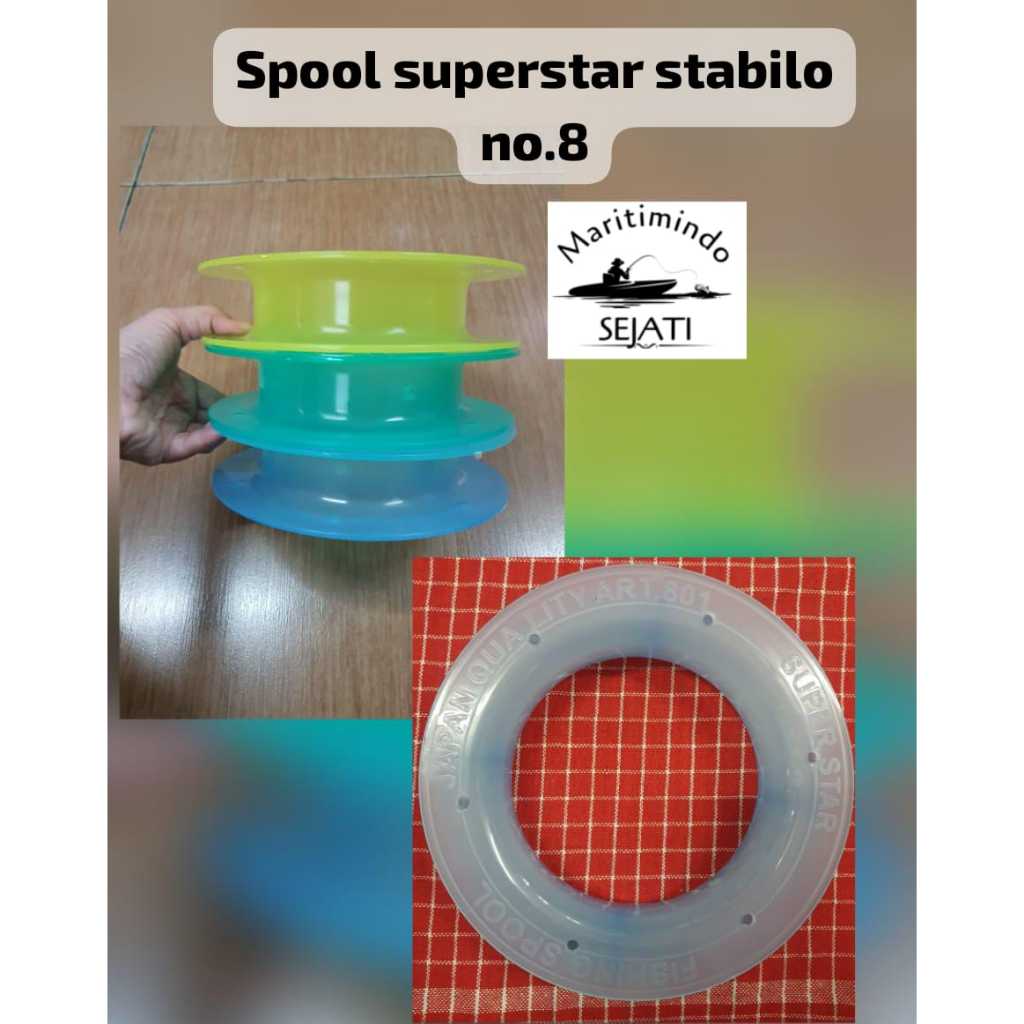 Gulungan Senar Pancing SPOOL SUPER STAR Bahan Plastik