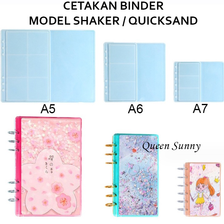 

ART N2K9 Cetakan Resin Binder Note Buku Binder Model SHAKER Quicksand Mold Binder Cetakan Silikon