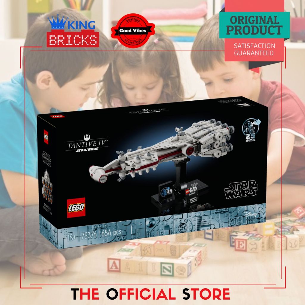 LEGO Original STAR WARS 75376 Tantive IV - Mainan Anak Film SW Disney Mandalorian Pesawat Transport
