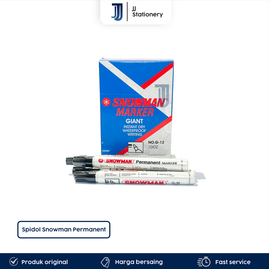 

[1 Pcs] Spidol Snowman Permanen Marker G-12