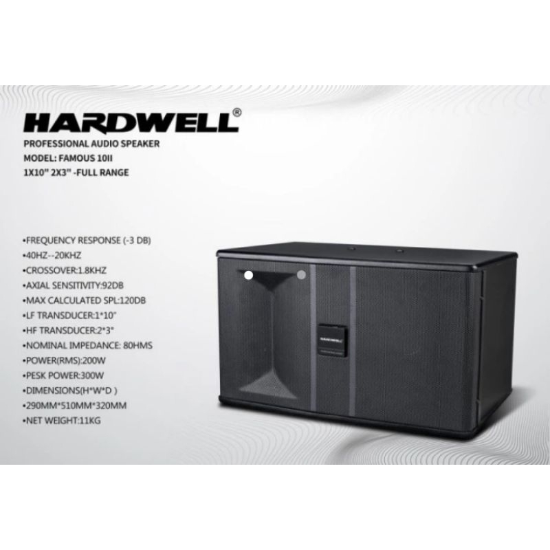 Speaker Karaoke 10inch Speaker karaoke HARDWELL FAMOUS 10 II Original