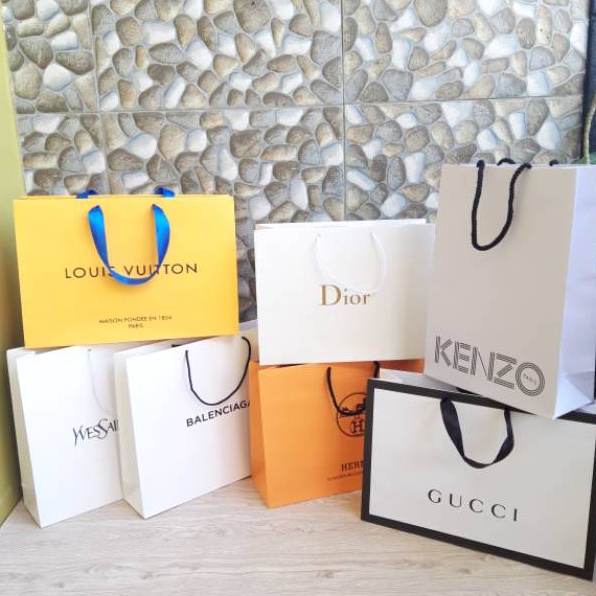 

Hot Sale Paperbag Branded Pembungkus Kado Shopping Bag Kelengkapan Tas Kes Hadiah Bermerk