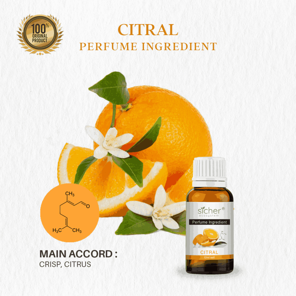 Sicher Natural Isolate Oil (Perfume Ingredient / RAW Material) Citral 10ml