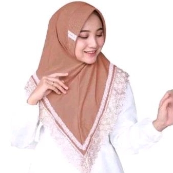 Hijab renda instan Jersey