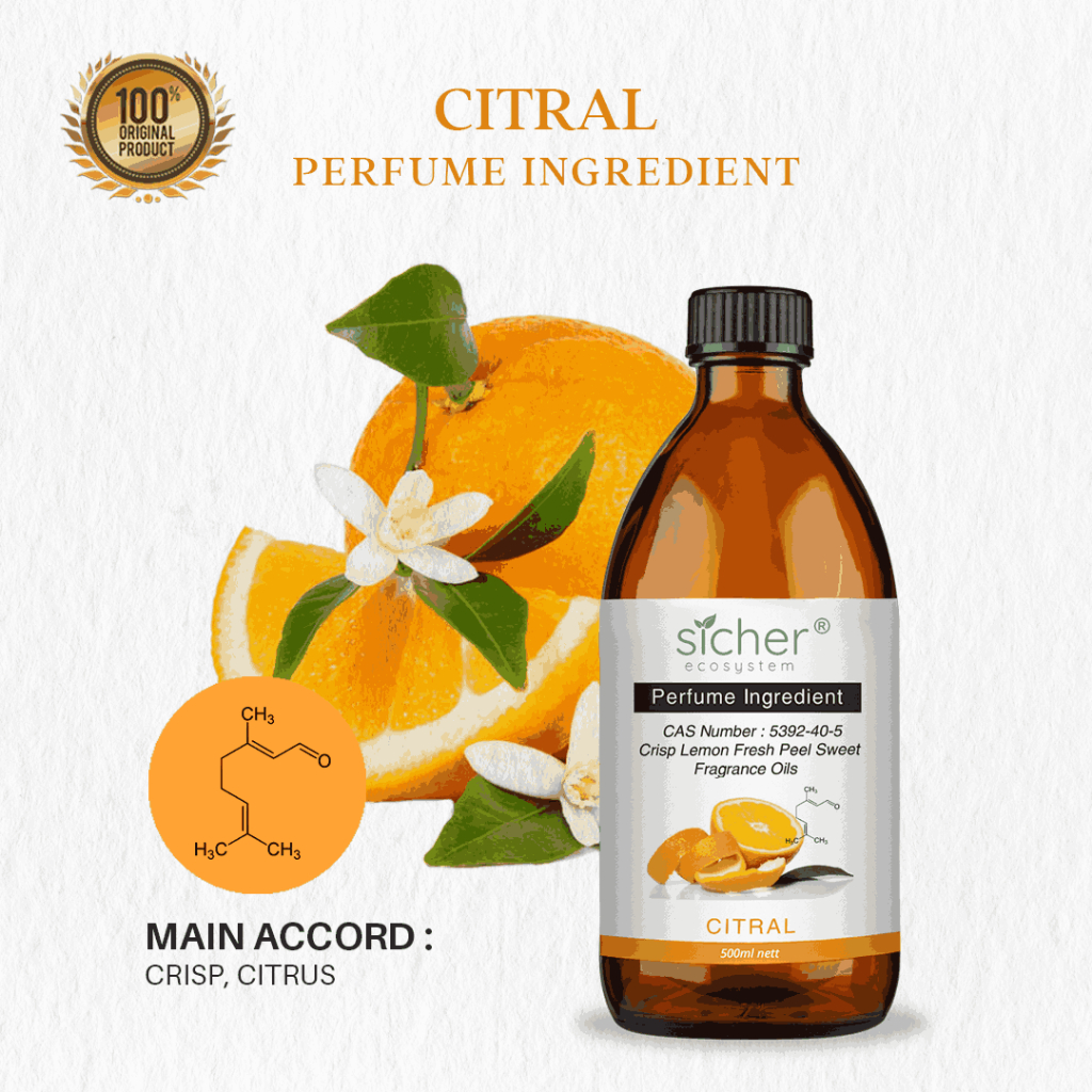Sicher RAW Material / Perfume Ingredient / Natural Isolate Oil Citral 500ml