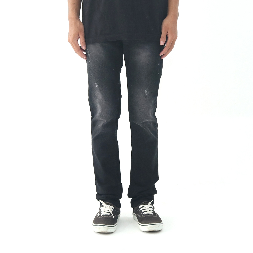 Yesterday – Jeans Pants | Celana Panjang Pria Distro Premium Original Denim Sobek Cowok Hitam Jeans 