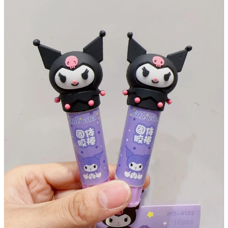 

Lem kertas sanrio motif kuromi alat tulis glue stik lem stik karakter