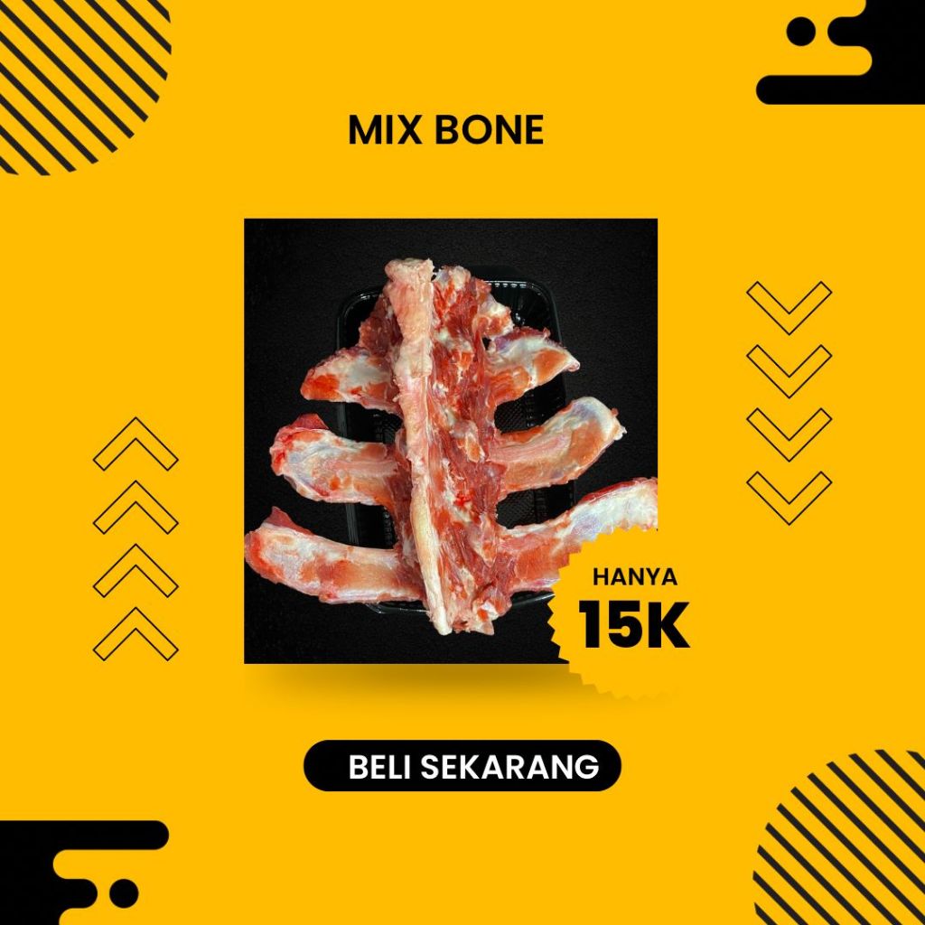 

Mix Bone (Tulang punggung sapi)