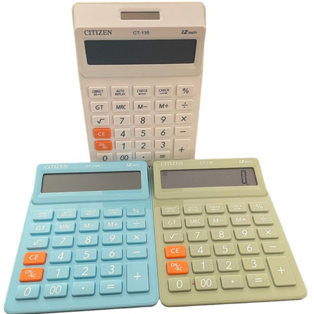 

CALCULATOR 12 DIGIT TYPE CT - 135 - KALKULATOR CITIZEN CT 135