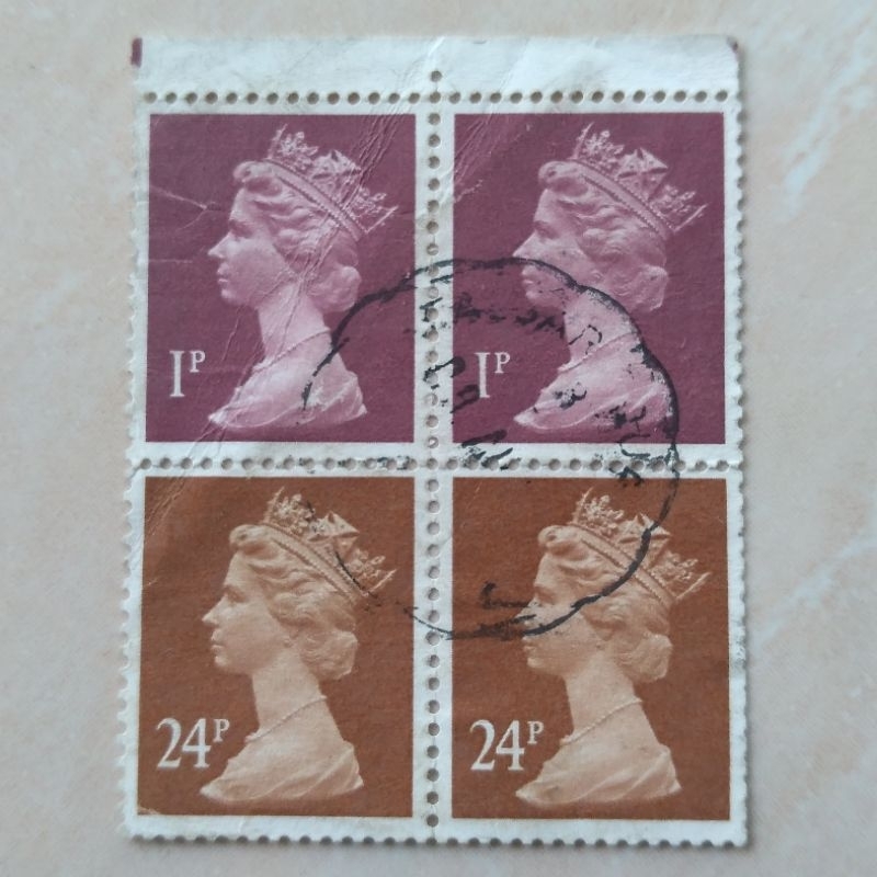 

Prangko Perangko Inggris UK Elizabeth II Booklet Pane - YN1502