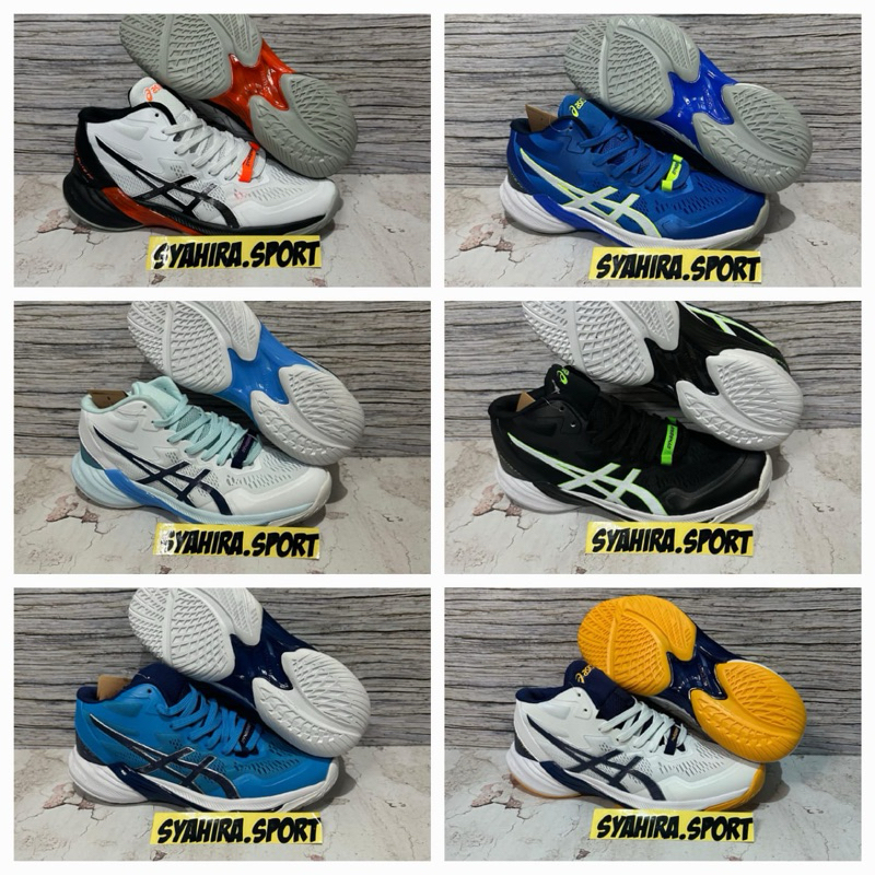 Sepatu Volly Sky Elite FF ( Berdecit ) Super Premium ( free Kaos Kaki )