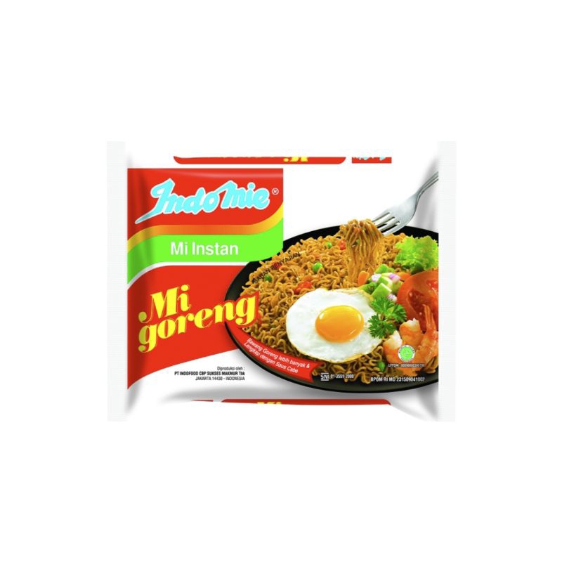 

Indomie lengkap varian kuah dan goreng