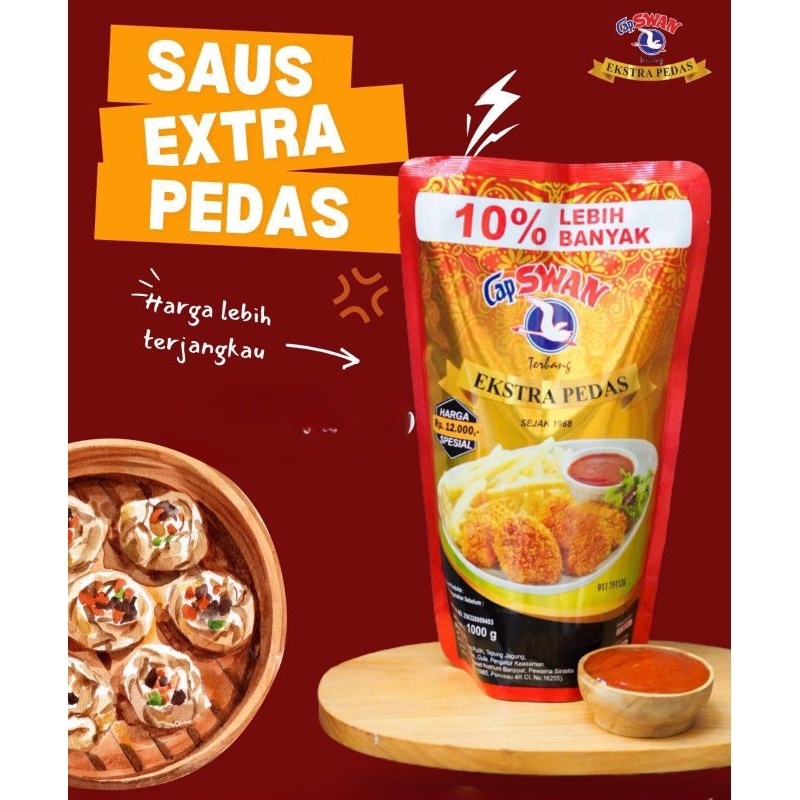 

SAUS DIMSUM // SAUS EXTRA PEDAS CAP SWAN TERBANG ( PREMIUM ) EXTRA 10%
