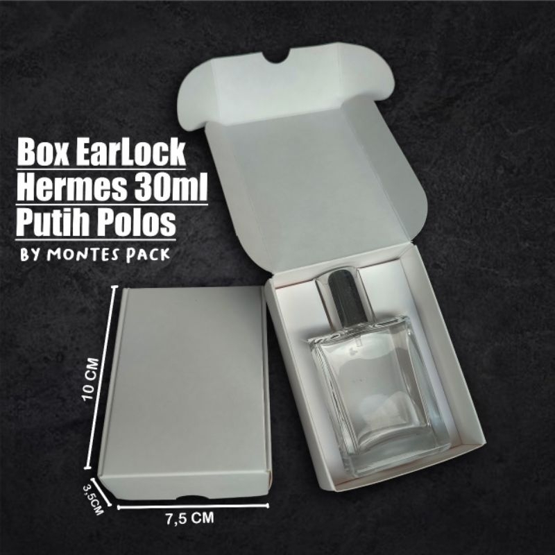 

BOX EARLOCK | untuk botol herr meess 50ml | box parfum earlock Putih Hitam