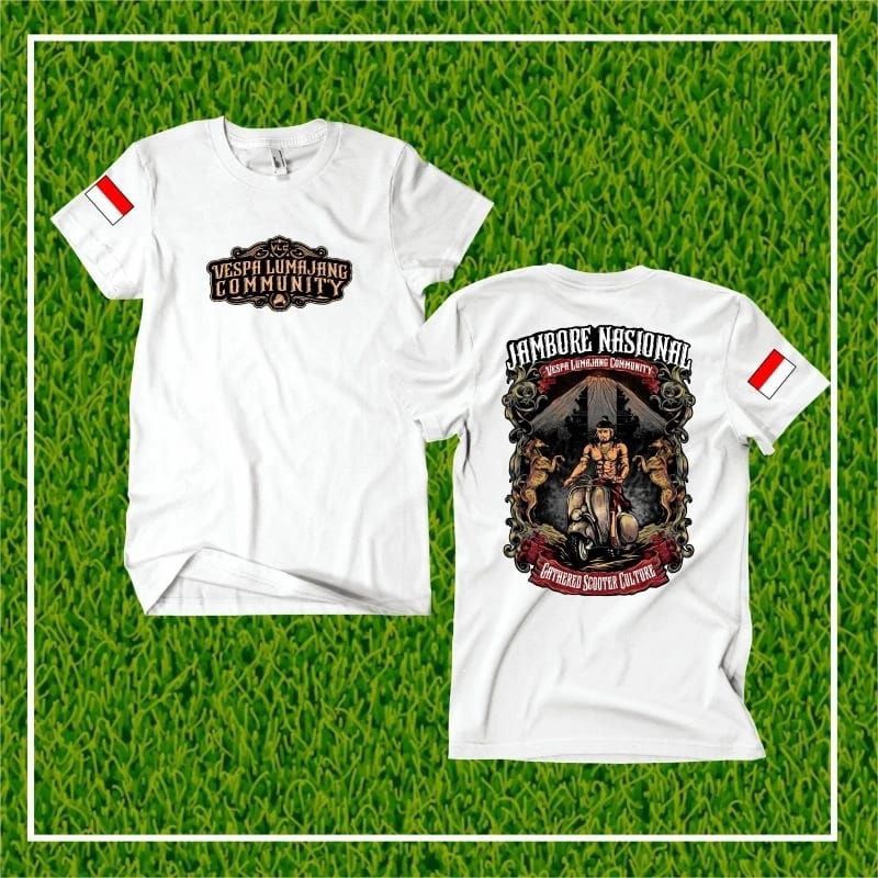 Kaos Vespa Lumajang / Baju Distro Jambore Nasional / Atasan pria wanita