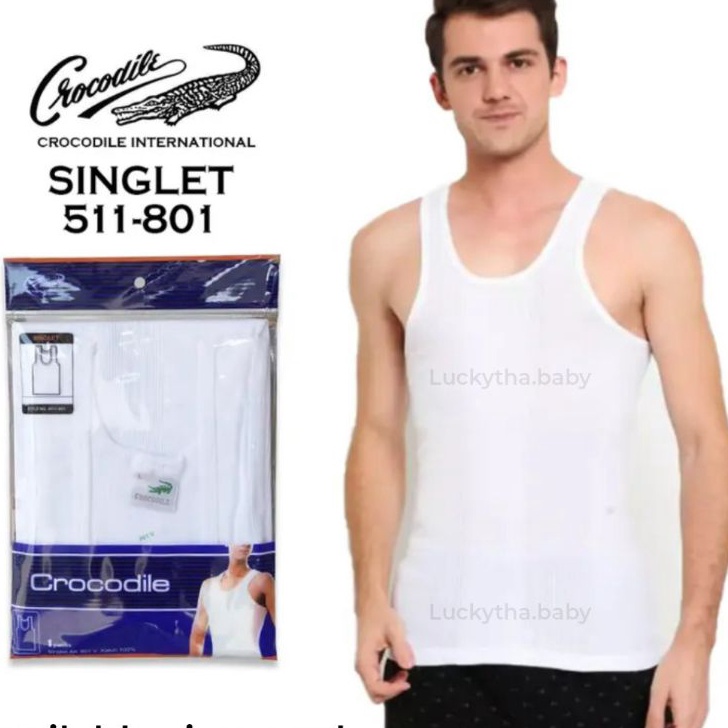 READY STOK crocodile singlet pria dewasa sxxl kaos dalam crocodile 81  singlet crocodile 1 original 