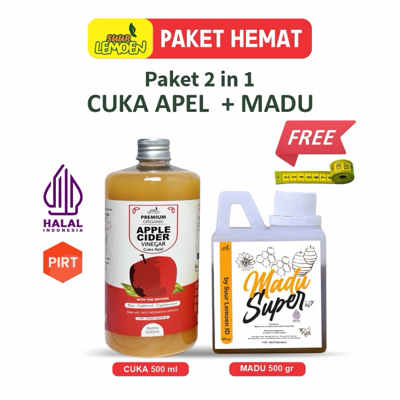 

Paket Diet Sehat || Cuka Apel 500 ml dan Madu Asli 500 gr