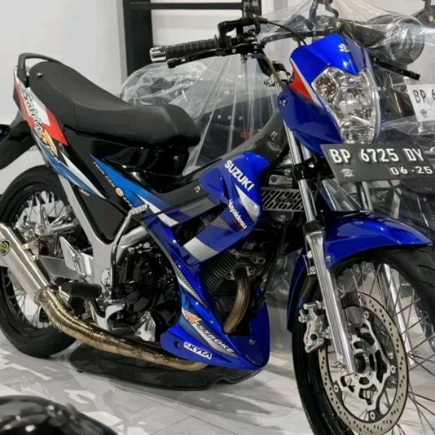 stripping lis sticker standar ori suzuki satria F 150 Thailand Tahun 2004 2005 | stripping satria fu