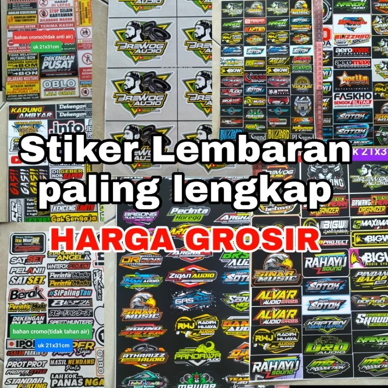

STIKER SOUND | STIKER AUDIO | STIKER SOUNDSYSTEM | STIKER PACK | STIKER 1 LEMBAR | STIKER CROMO